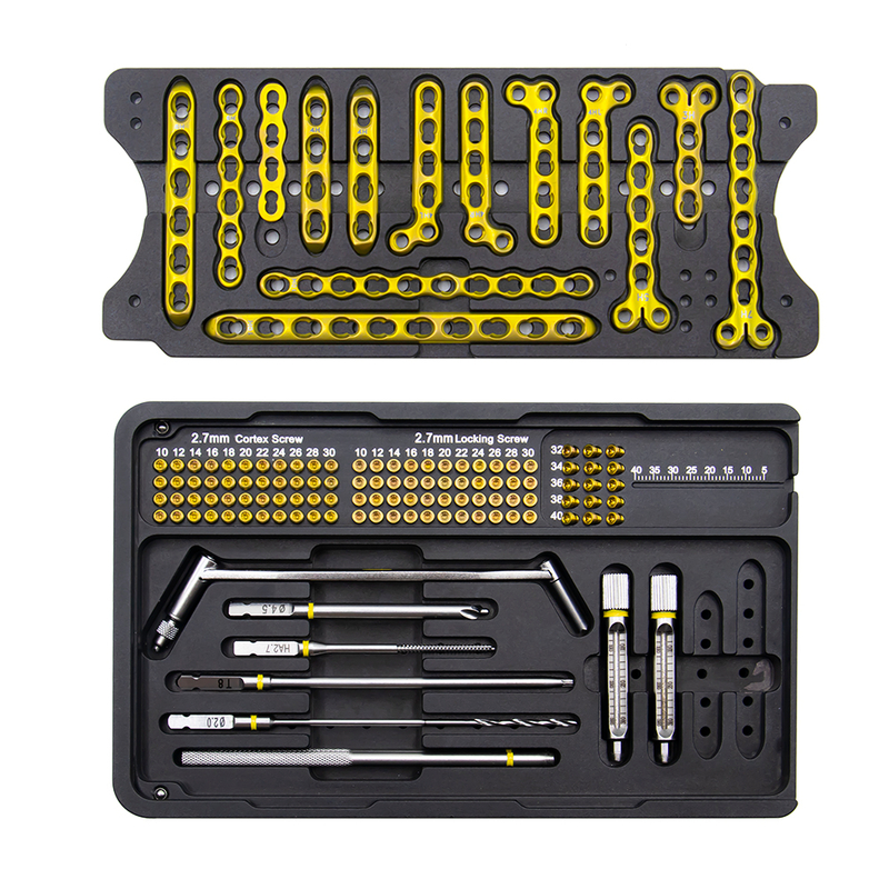 Juego de instrumentos de placa de bloqueo de mini fragmentos de 2.7 mm
