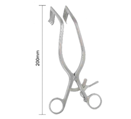 Retractor Poscraneal Multigancho 200mm