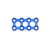 Placa rectangular de 2,0 mm Placa maxilofacial