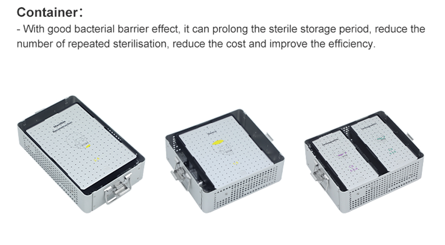 set de instrumentos para placas maxilofaciales