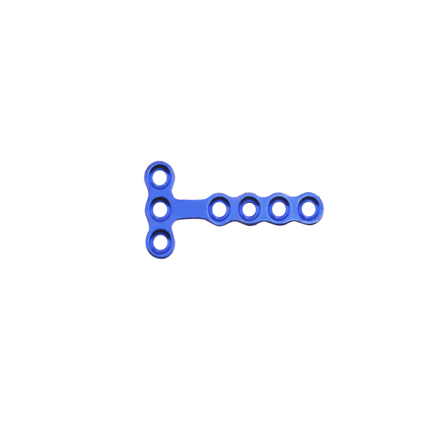 Placa de bloqueo tipo T de 1,5 mm Placa maxilofacial