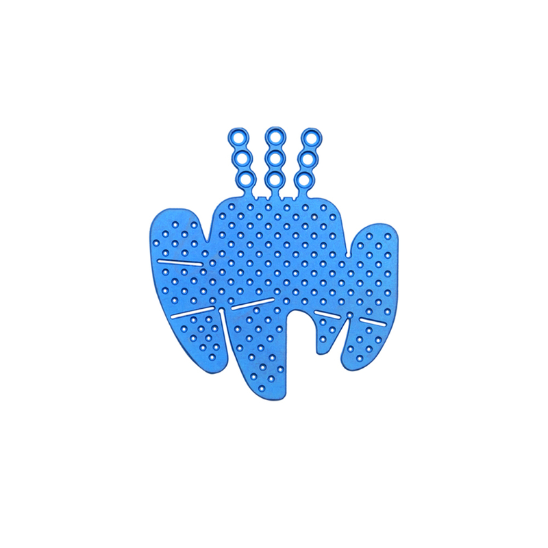 Placa orbital de 1,5 mm, placa maxilofacial tipo V