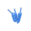 Placa orbital de 1,5 mm, placa maxilofacial tipo IV