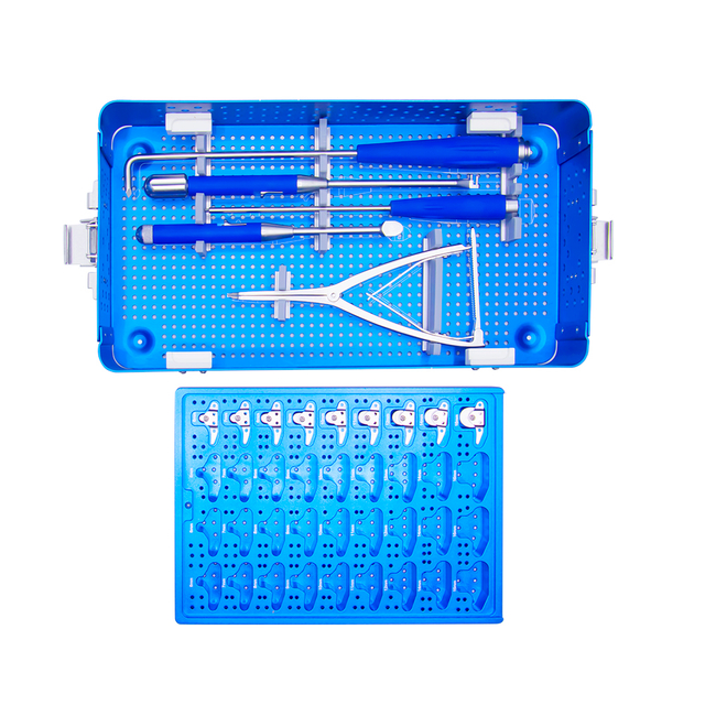 Juego de instrumentos espaciadores interespinosos