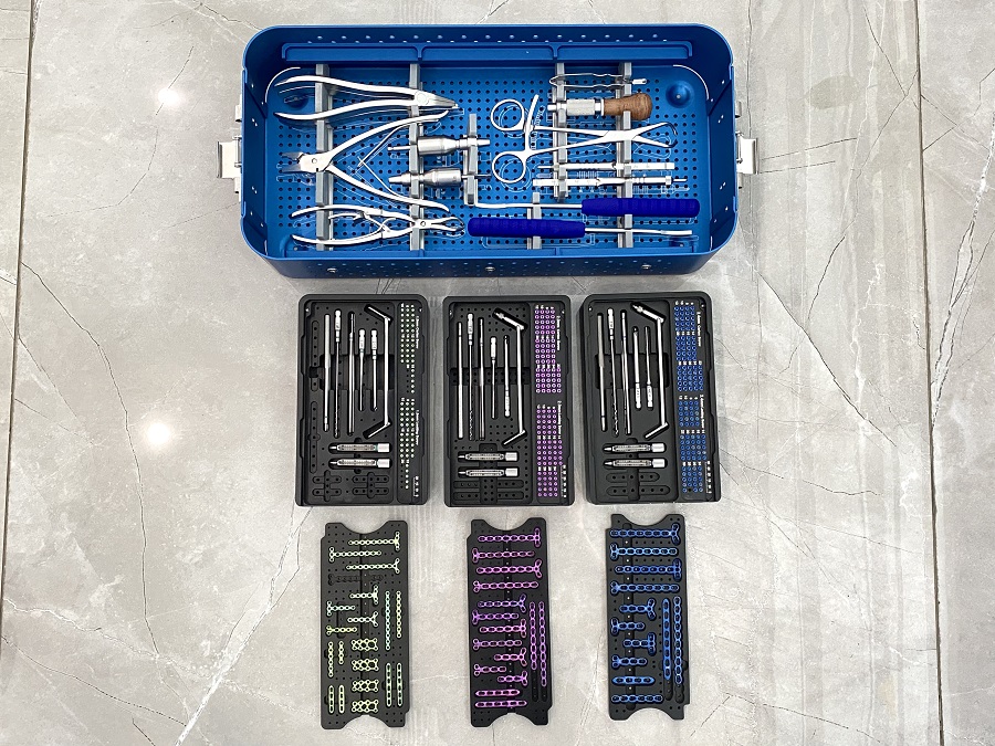 Mini juego de instrumentos de placa de bloqueo de fragmentos