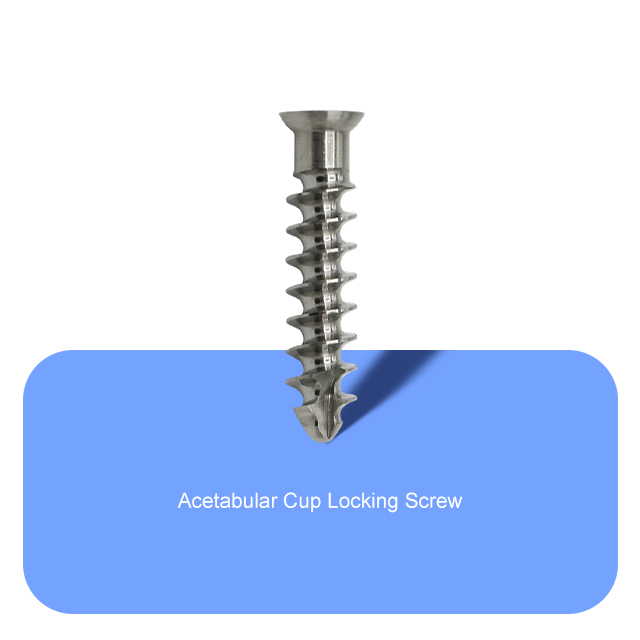 Tornillo de bloqueo de copa acetabular