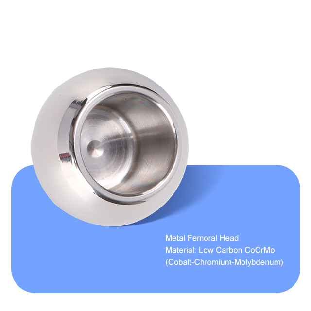 Cabeza femoral de metal （Cocrmo bajo carbono）