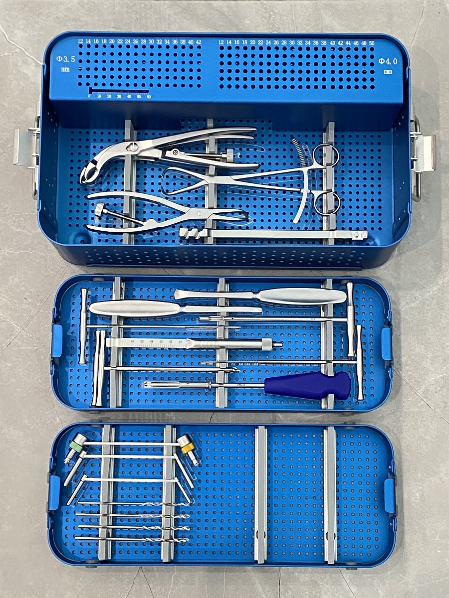 conjunto de instrumentos de fragmentos pequeños