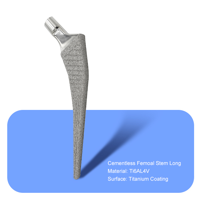 Cementless Femoal STEM Long （recubrimiento de titanio）