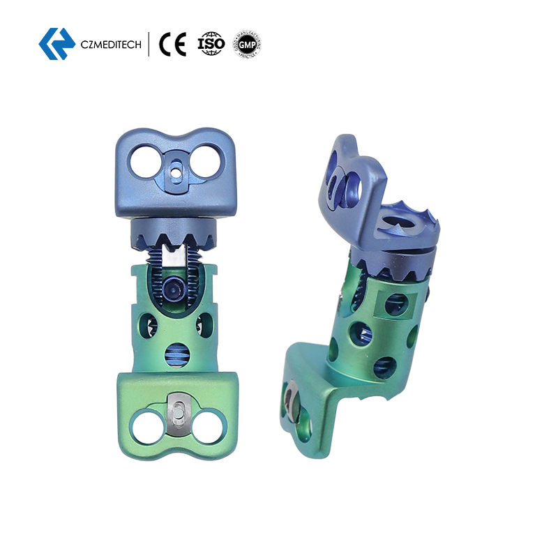 Jaula de malla de titanio expandible cervical