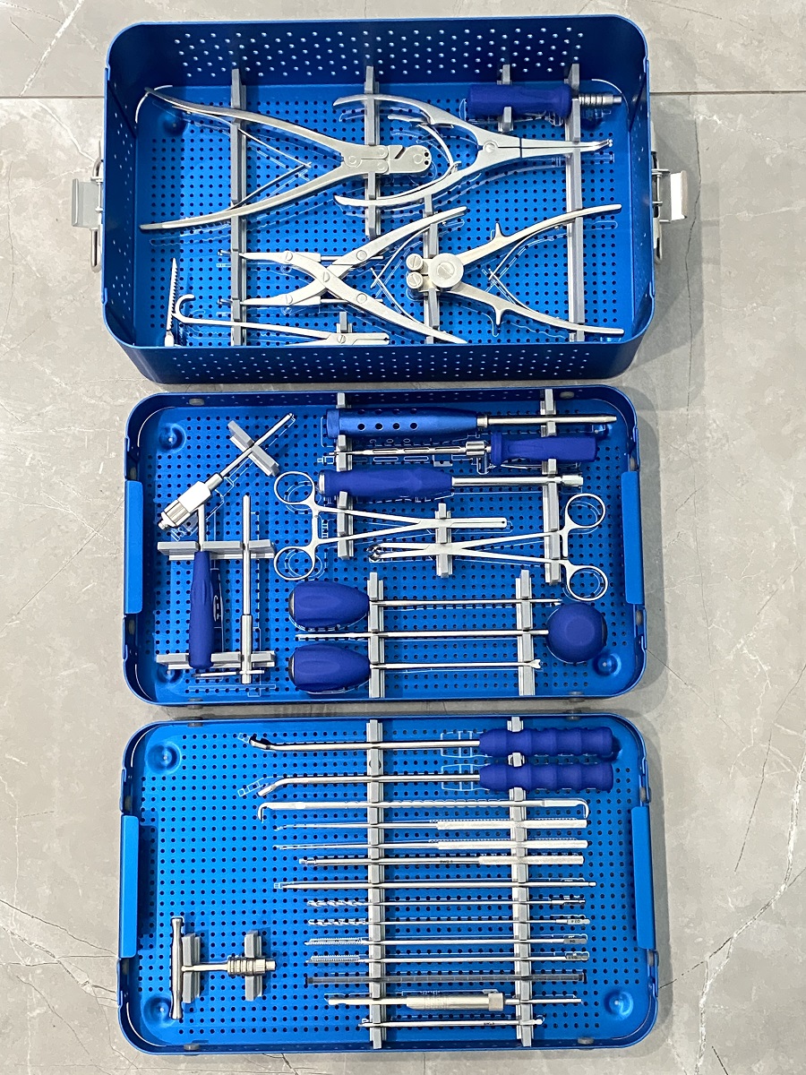 Juego de instrumentos de fijación cervical posterior