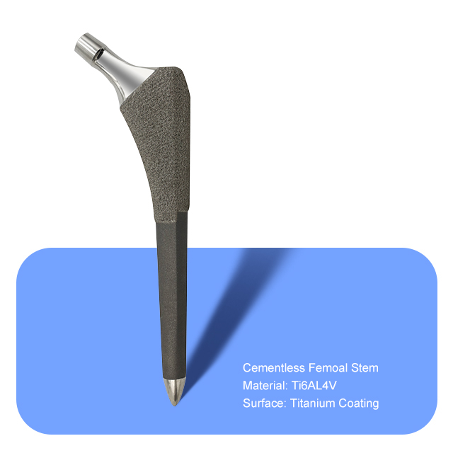 Cementless Femoal STEM （recubrimiento de titanio）