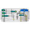 Caja cervical Peek con juego de instrumentos de tornillo de bloqueo