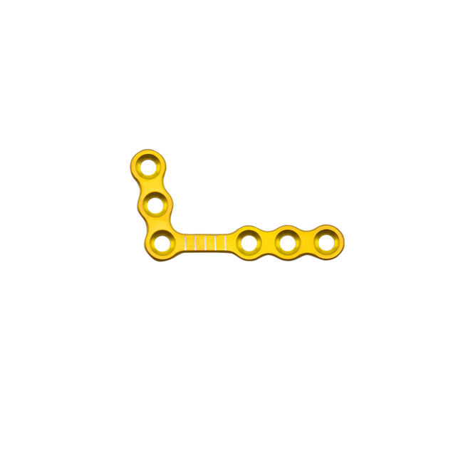 Placa en L de 1,5 mm Placa maxilofacial de 6 agujeros