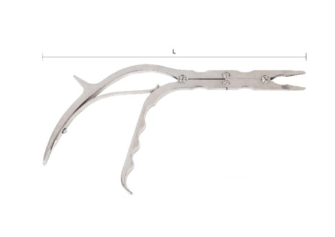 Rongeur de doble articulación (tipo pistola)