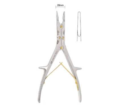 Rongeur de doble articulación (archivo abierto grande)