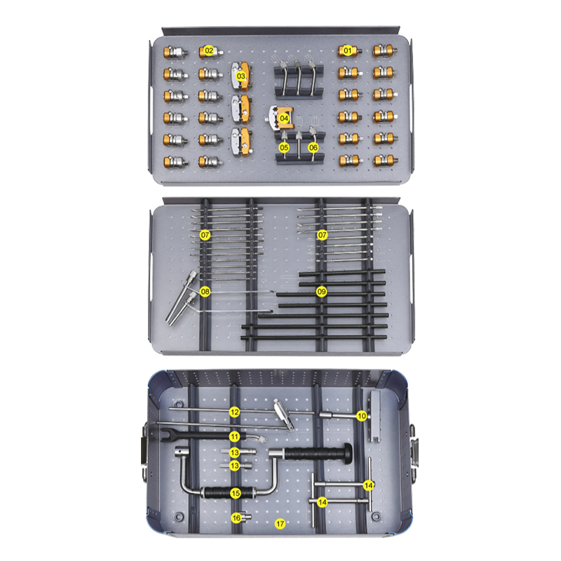 Hoffmann Tipo de fragmento pequeño Conjunto de instrumentos de fijador externo 7100-01