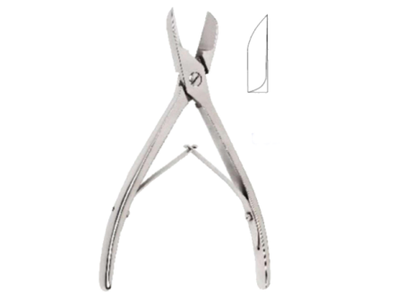 Tijeras para huesos de una sola articulación (cabeza ancha)