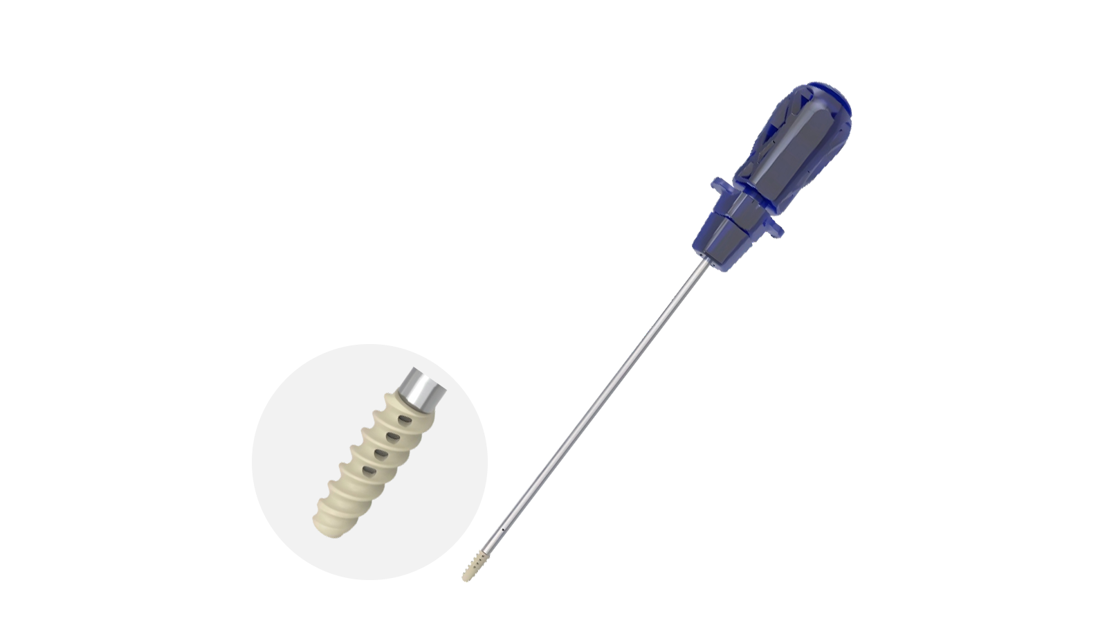 Anclaje hueco de PEEK SwirlFix — 157340550S — 5.5×15mm,3/2#×950mm