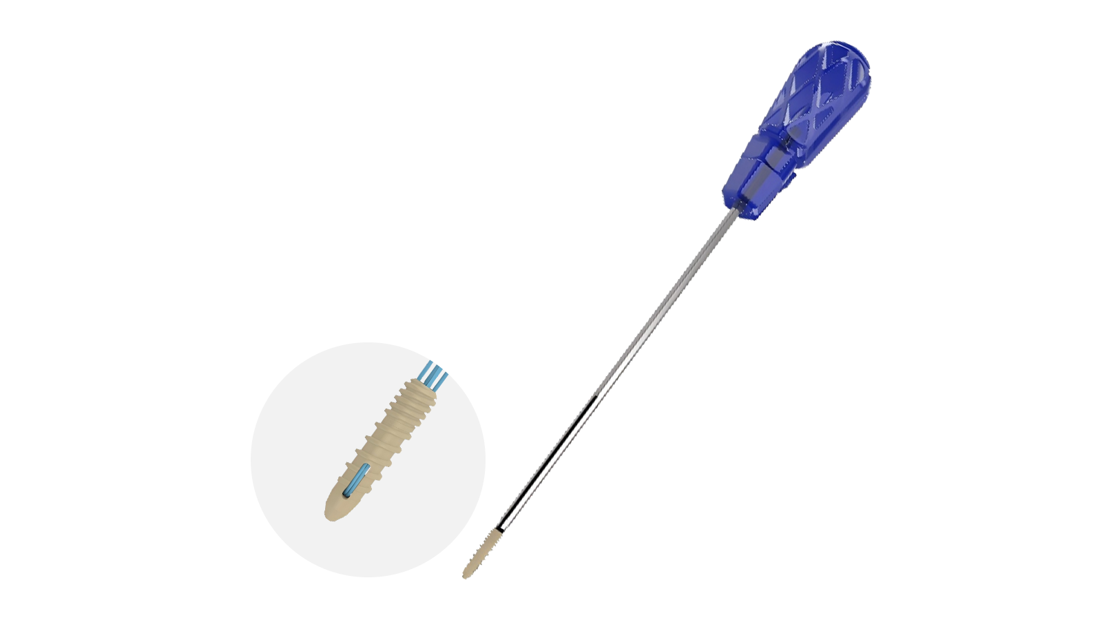Anclaje de PEEK DoubleFix — 153100450S — 4.5×20mm,1/2#×950mm, 1/2#×500mm