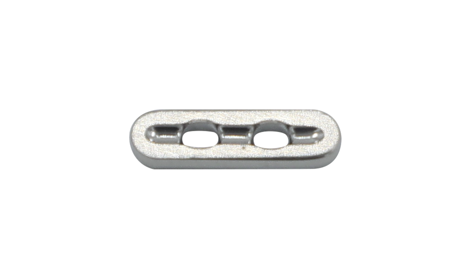 Placa de titanio alargada — N010401 — 3.5*12.2mm 2 orificios