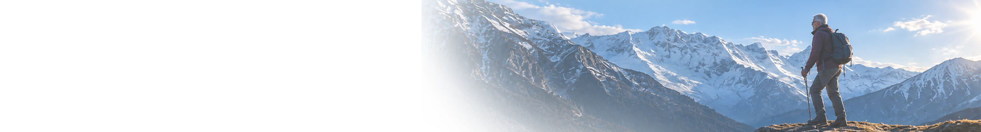 Paisaje monta&ntilde;oso que representa recuperaci&oacute;n y movilidad