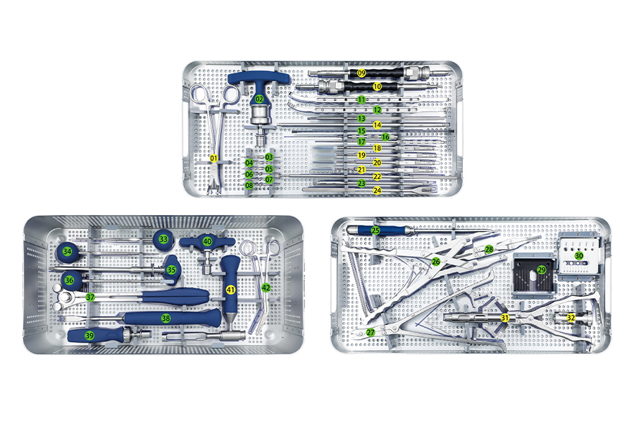 Juego de instrumentos para tornillos pediculares de 6,0 mm