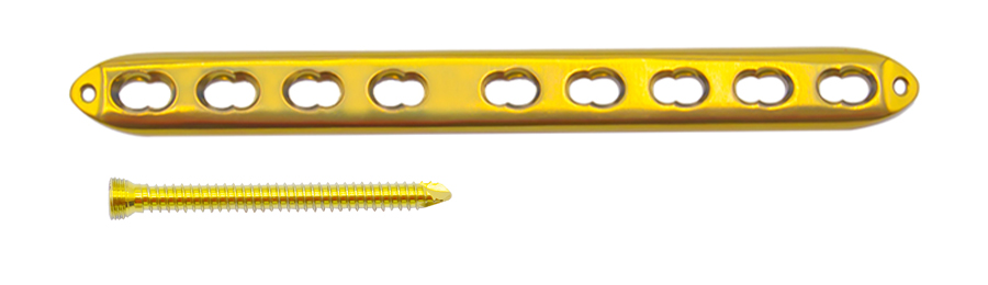 Di&aacute;fisis humeral placa de bloqueo y tornillos