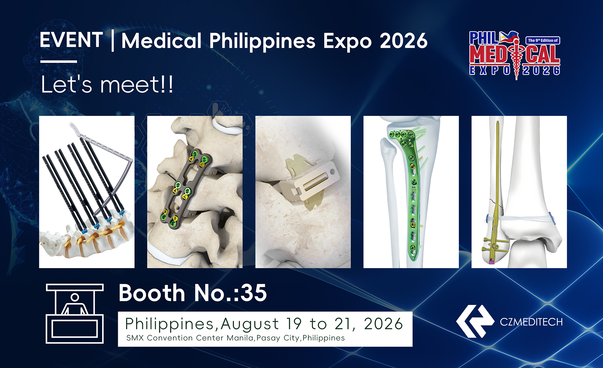 Invitaci&oacute;n de CZMEDITECH a la Exposici&oacute;n M&eacute;dica de Filipinas 2026 Stand 35.jpg