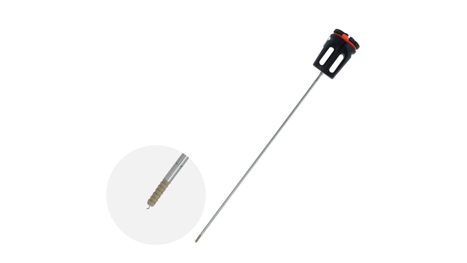 Anclaje de sutura de PEEK — S303.102 — 3.0x12.7mm, 1/2#x650mm BL/W, 1/0# x1000mm hilo de poliéster W