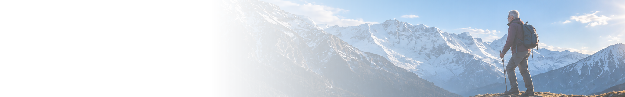 Paisaje monta&ntilde;oso que representa la recuperaci&oacute;n y un ma&ntilde;ana m&aacute;s saludable